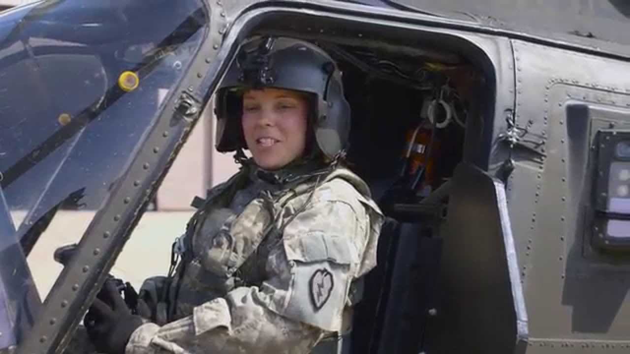 Gary Sinise with Pilot Adrienne Anderson in Korea