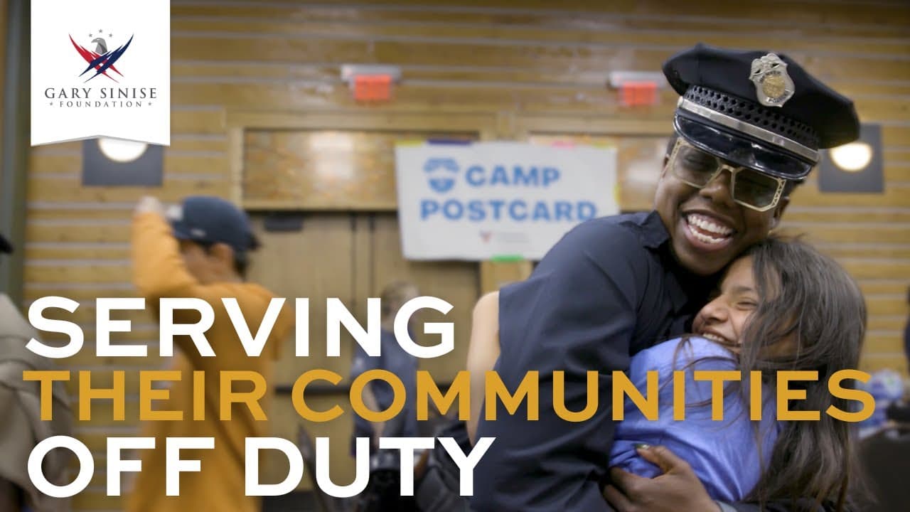Gary Helps Bring Together Cops and Children at Camp Postcard