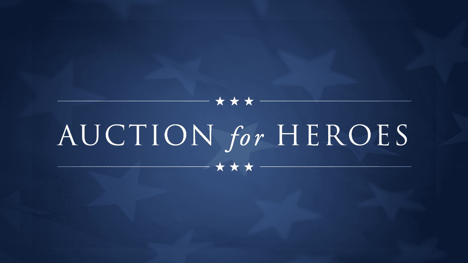 Auction for Heroes is Now Live!