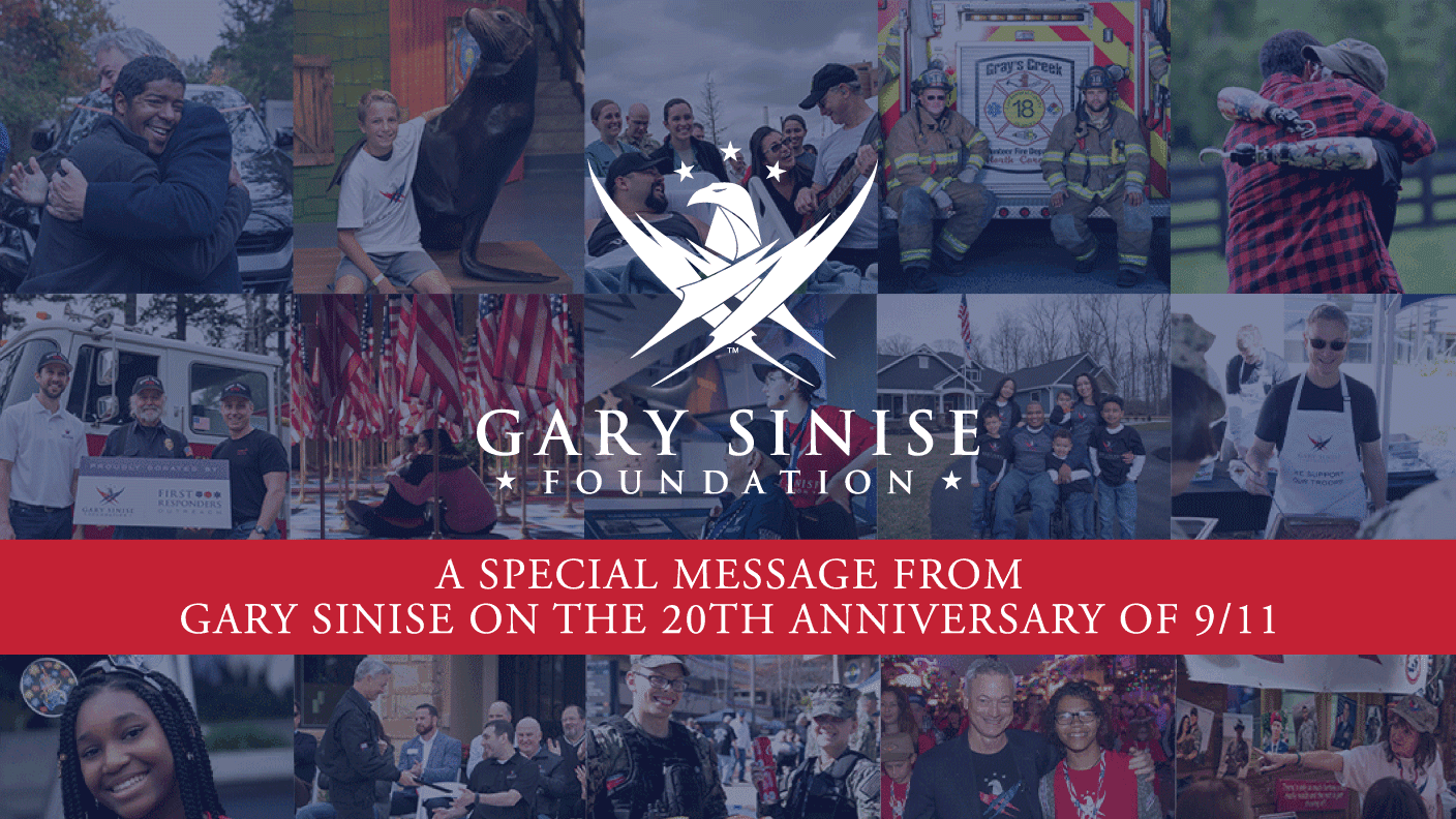 On the twentieth anniversary of the 9/11 terrorist attacks, actor Gary Sinise reflects on how from tragedy, he found healing through service